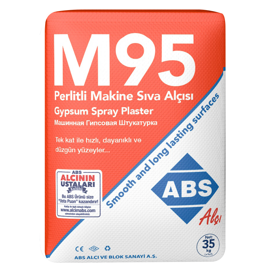 M95 Perlitli Makine Sıva Alçısı 35kg