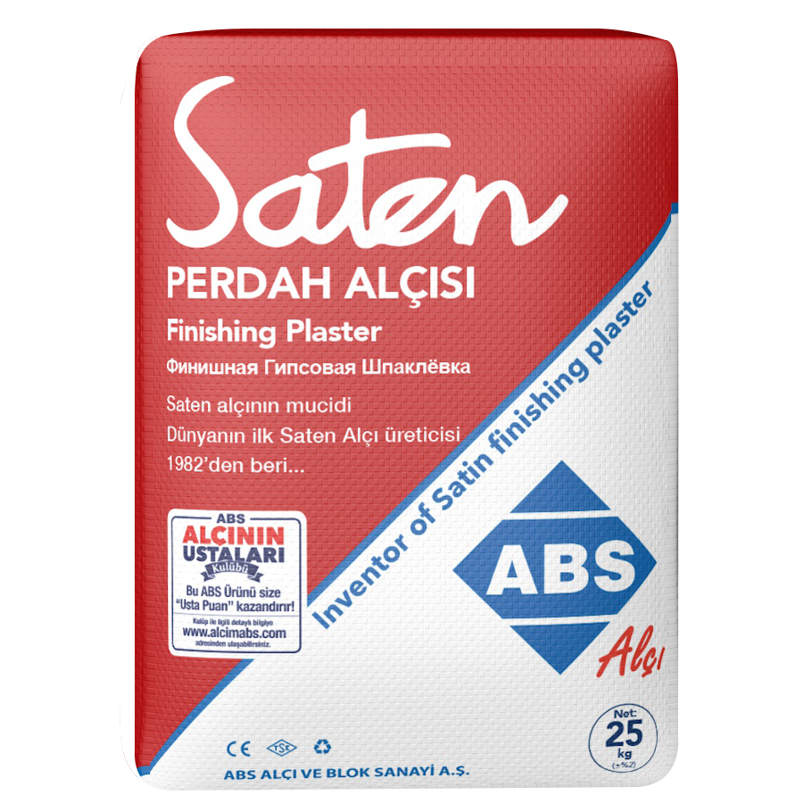 Abs Saten Perdah Alçısı 25kg
