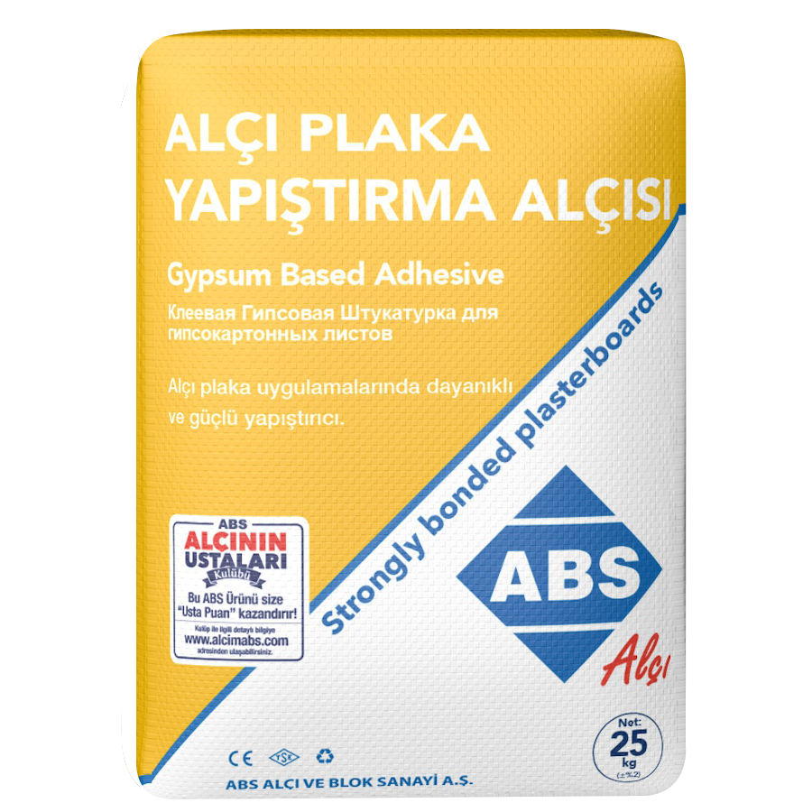 Abs Alçı Plaka Yapıştırma Alçısı 25kg