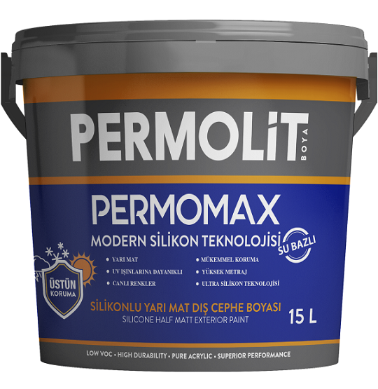 Permomax Silikonlu Yarı Mat Dış Cephe Boyası